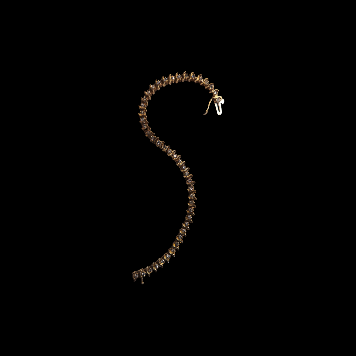 10k gold, 7 inch, diamond tennis bracelet