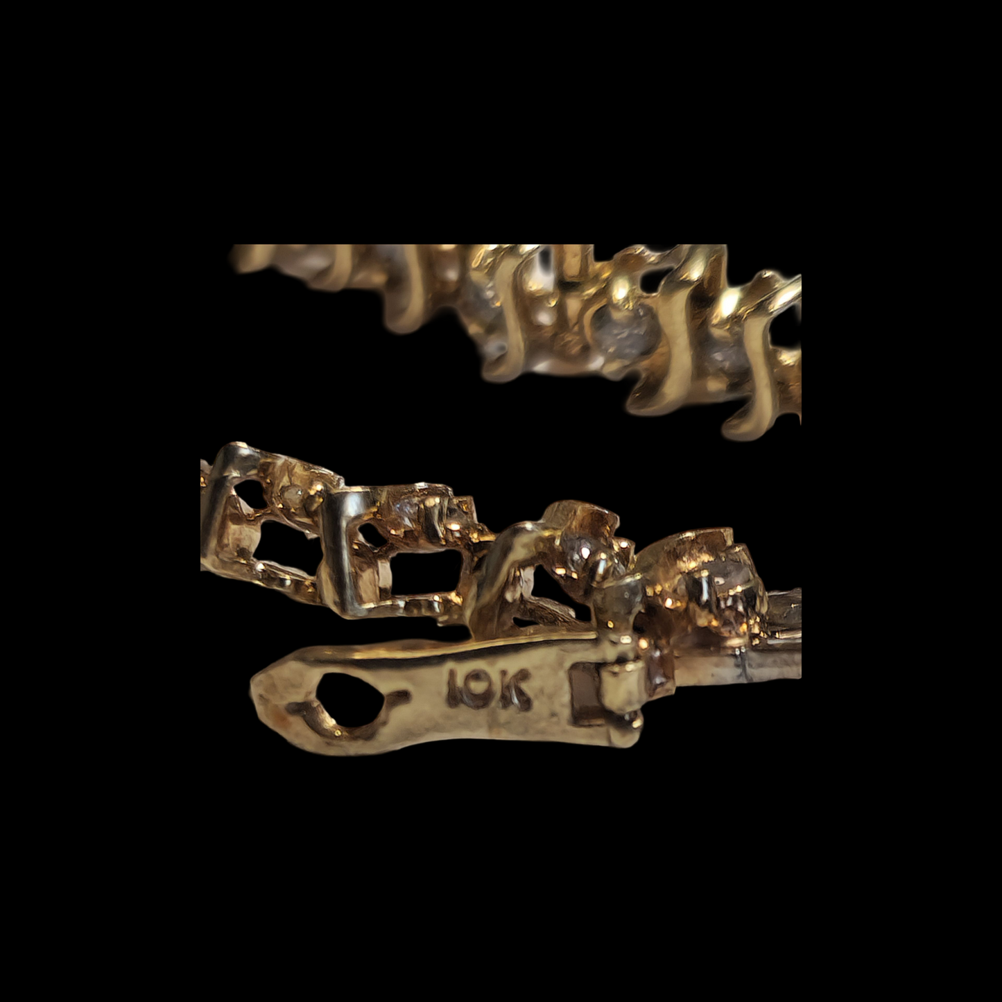 10k gold, 7 inch, diamond tennis bracelet