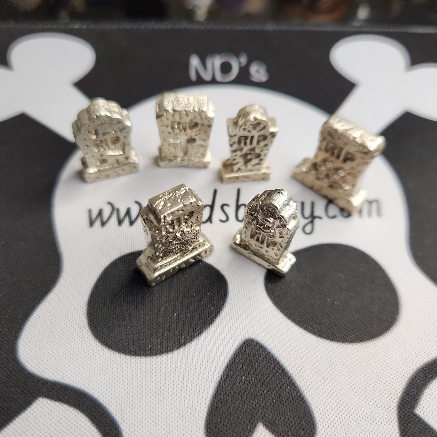 .925 Mini Tombstone Set Trinkets - Handcrafted