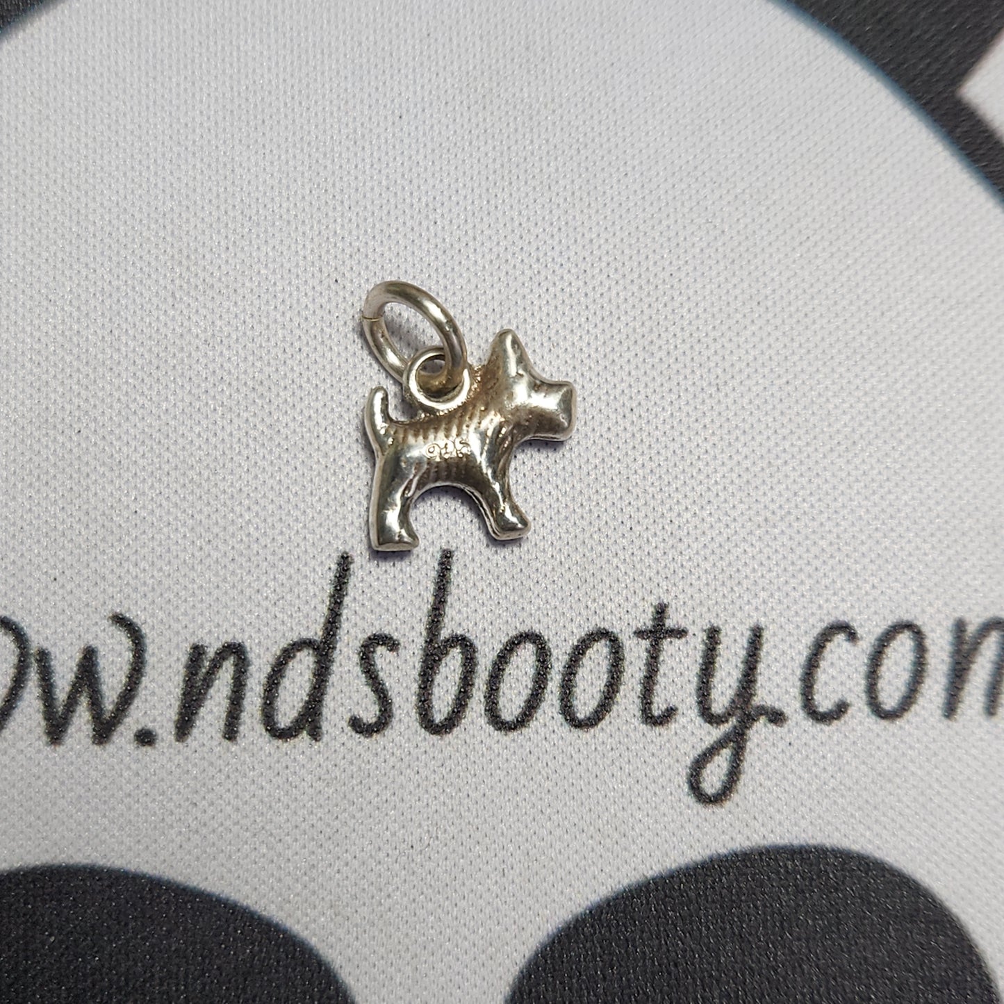 Handmade 925 dog charm