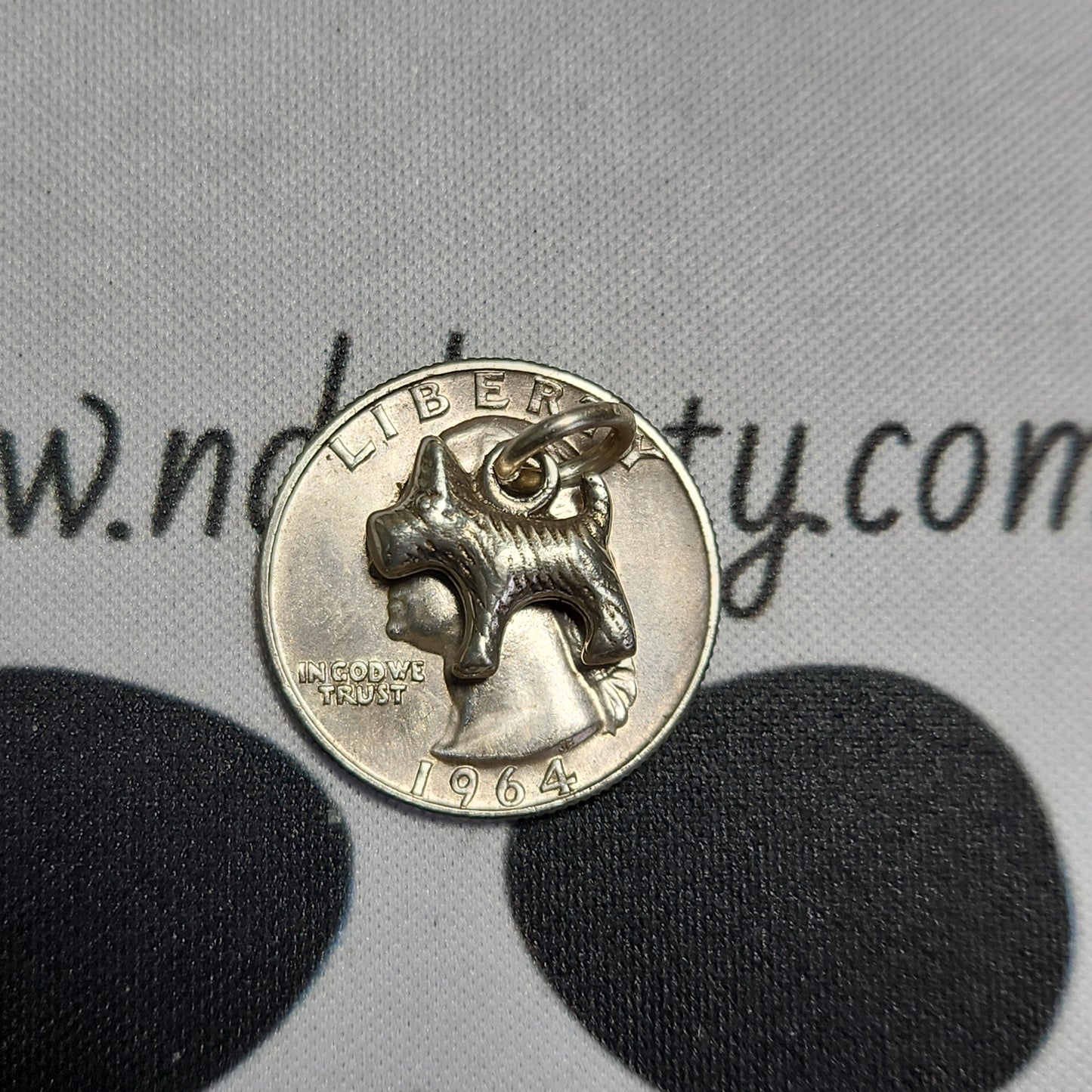 Handmade 925 dog charm