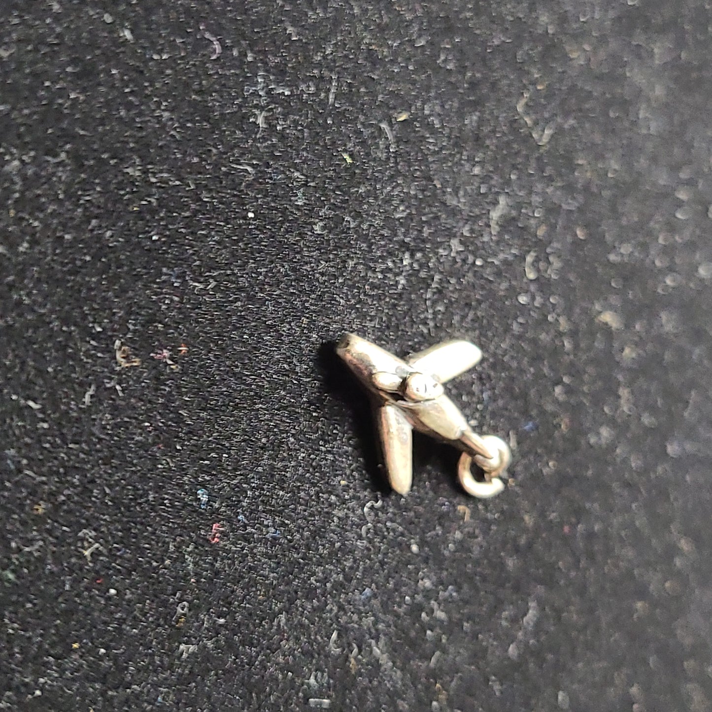 .925 Sterling Silver Airplane Charm