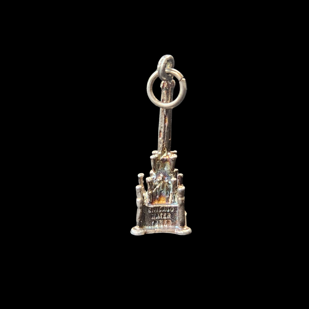 .925 Sterling Silver Chicago Water Tower Charm